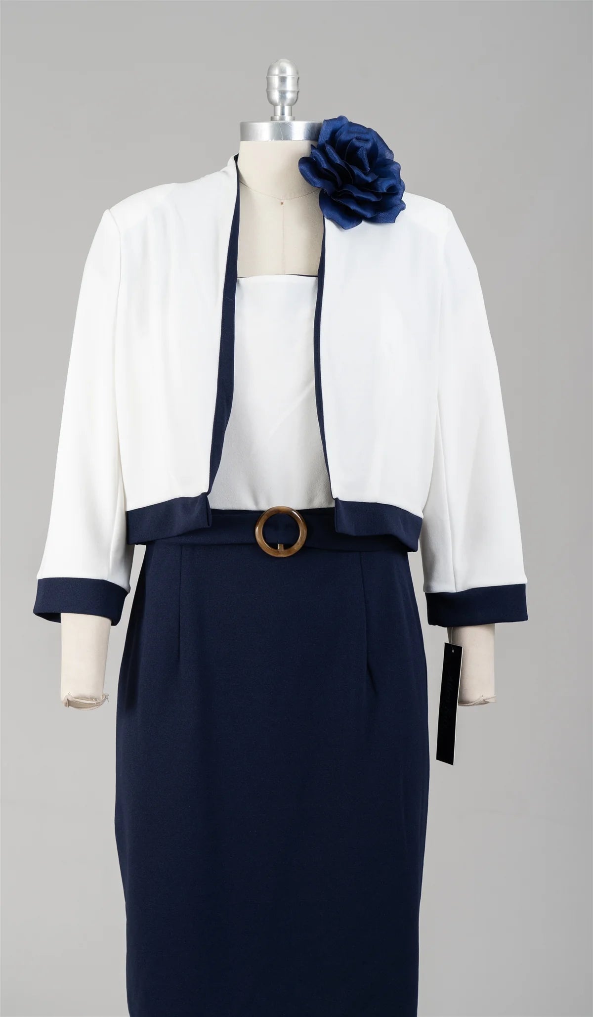 2pc 2tone Dress w/ Jacket
