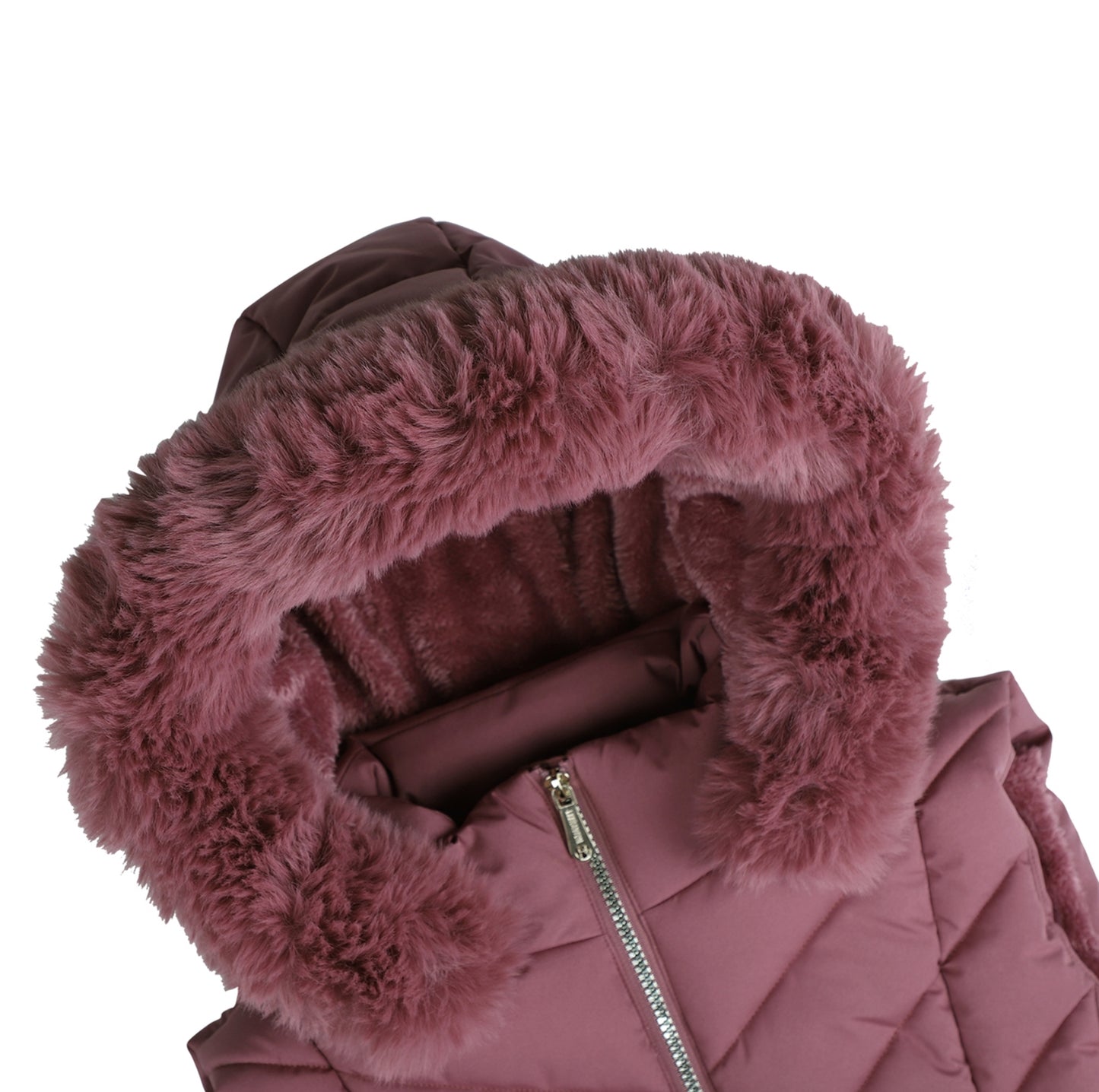 Sleeveless Hooded Sherpa Puffer Vest