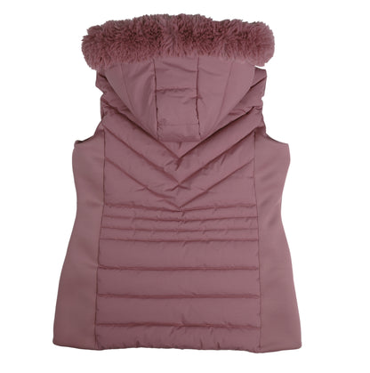 Sleeveless Hooded Sherpa Puffer Vest