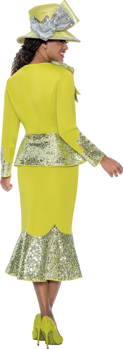 GMI 400772 Zipper Sequins Scuba Suit